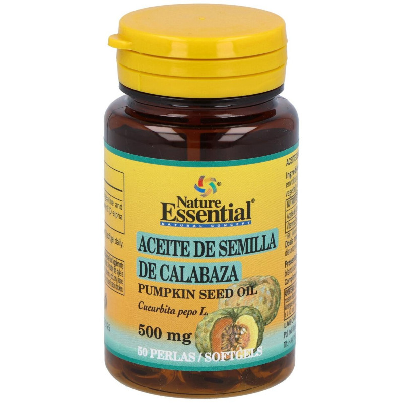 Aceite de Semillas de Calabaza 500mg. 50perlas - Nature Essential