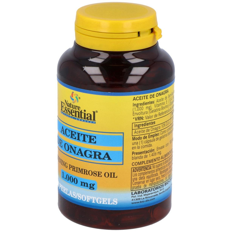 Aceite de Onagra 1000mg 100 Perlas - Nature Essential