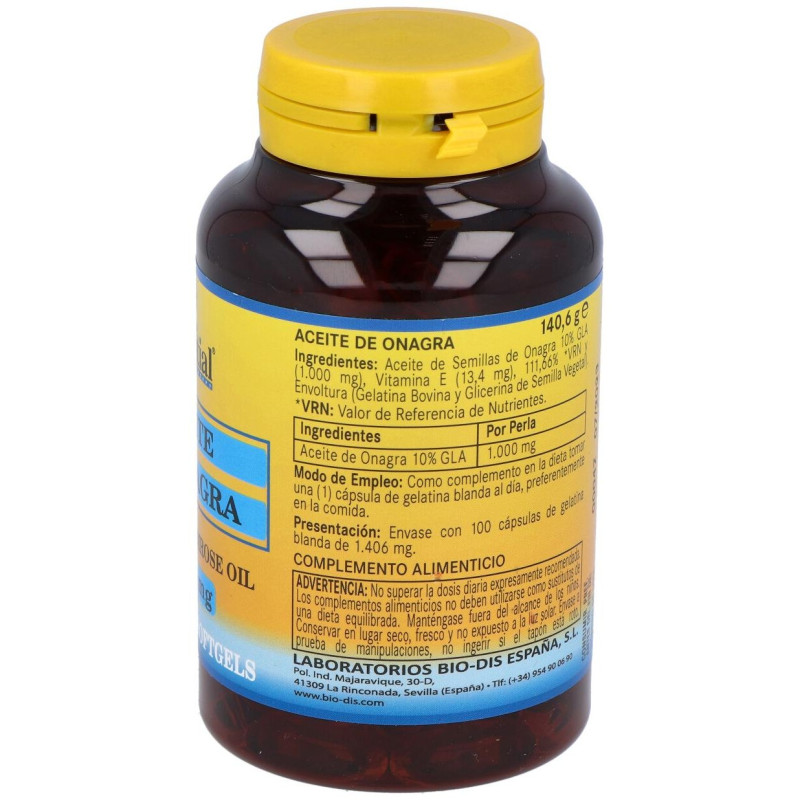 Aceite de Onagra 1000mg 100 Perlas - Nature Essential