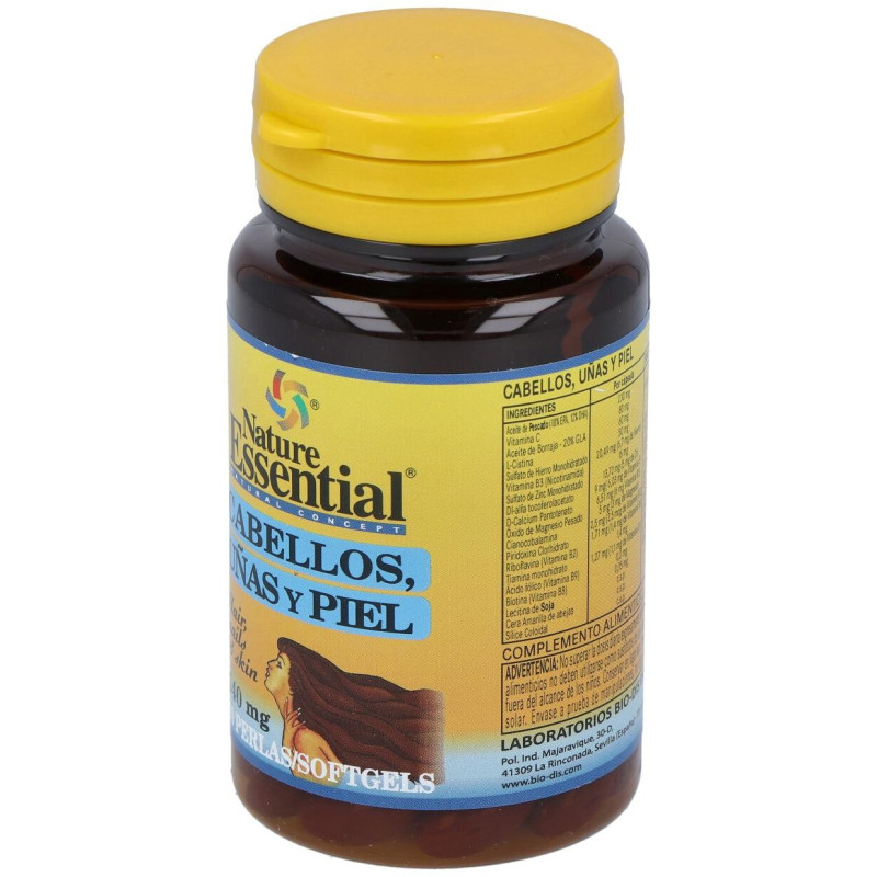 Cabello, Uñas y Piel 540mg. 60perlas - Nature Essential