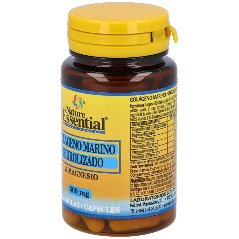 Colageno Marino Hidroliza+Magnesio 600Mg. 60Comp.