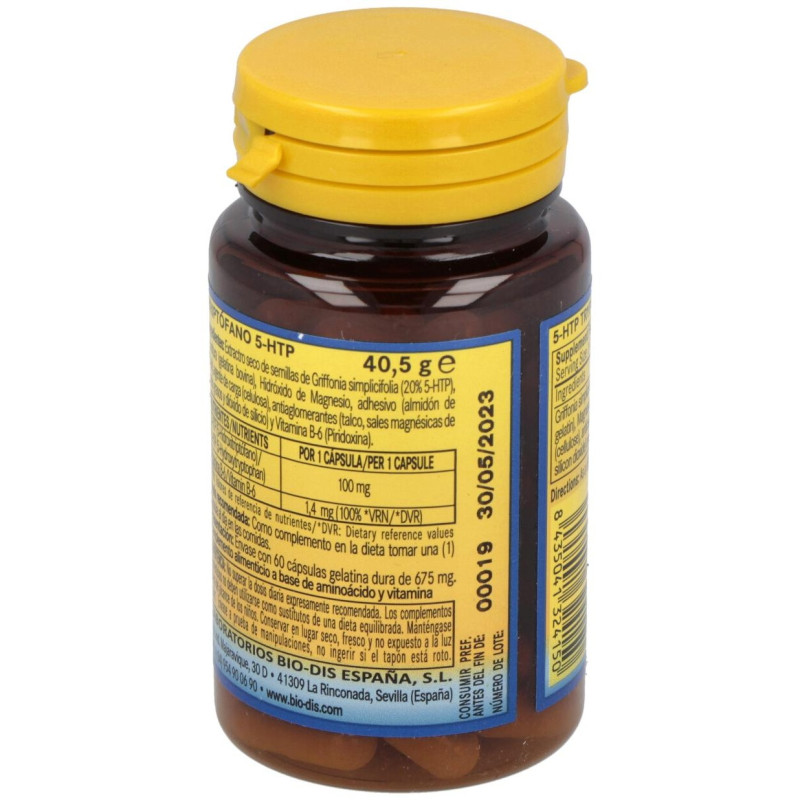 Triptofano 5 - Htp 100mg.+magnesio+vit. B6 60comp - Nature Essential