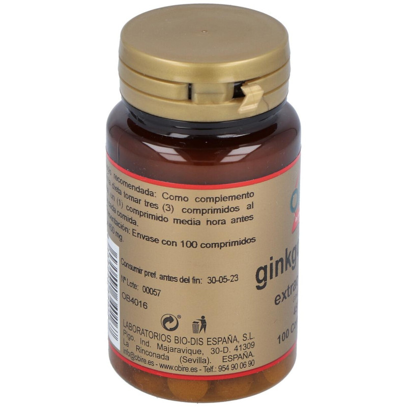Ginkgo Biloba 500mg 100comp - Obire