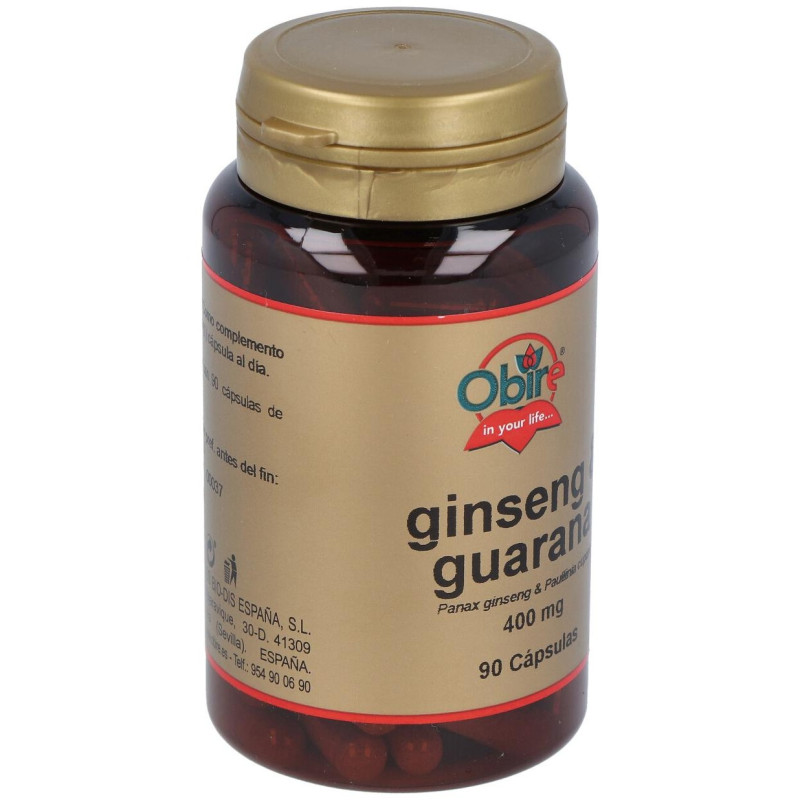 Ginseng y Guaraná 90cáps - Obire