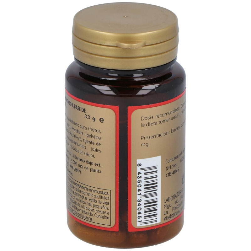 Arandano Rojo 5000mg. (ext. Seco 200mg.) 60cap - Obire