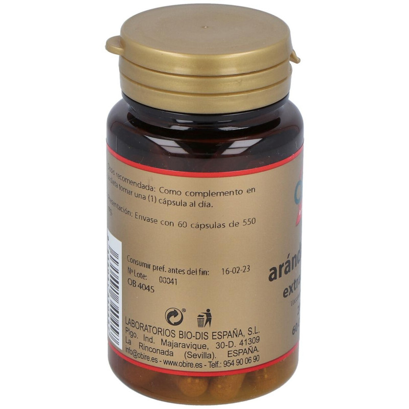 Arandano Rojo 5000mg. (ext. Seco 200mg.) 60cap - Obire