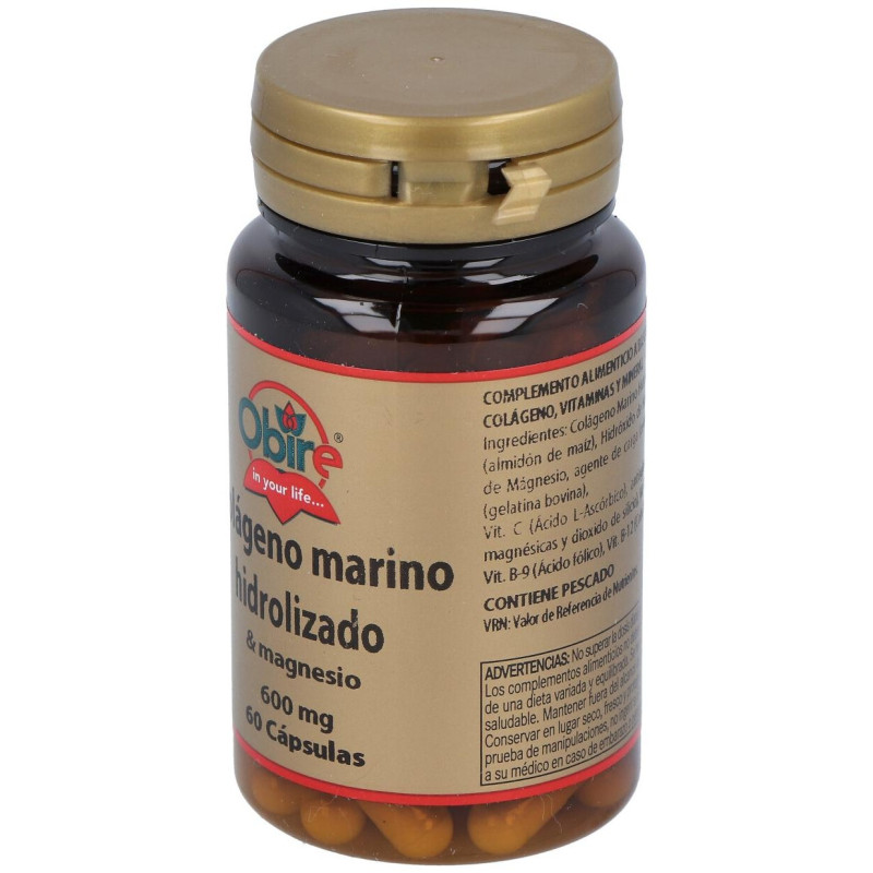 Colágeno Marino Hidrolizado + Magnesio 60cáps - Obire