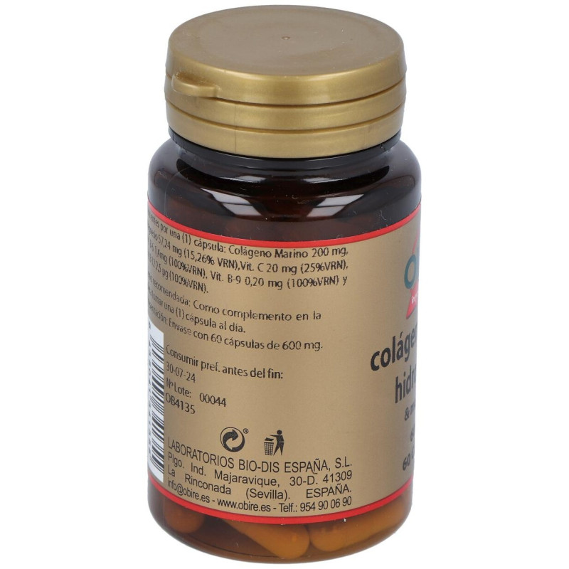 Colágeno Marino Hidrolizado + Magnesio 60cáps - Obire