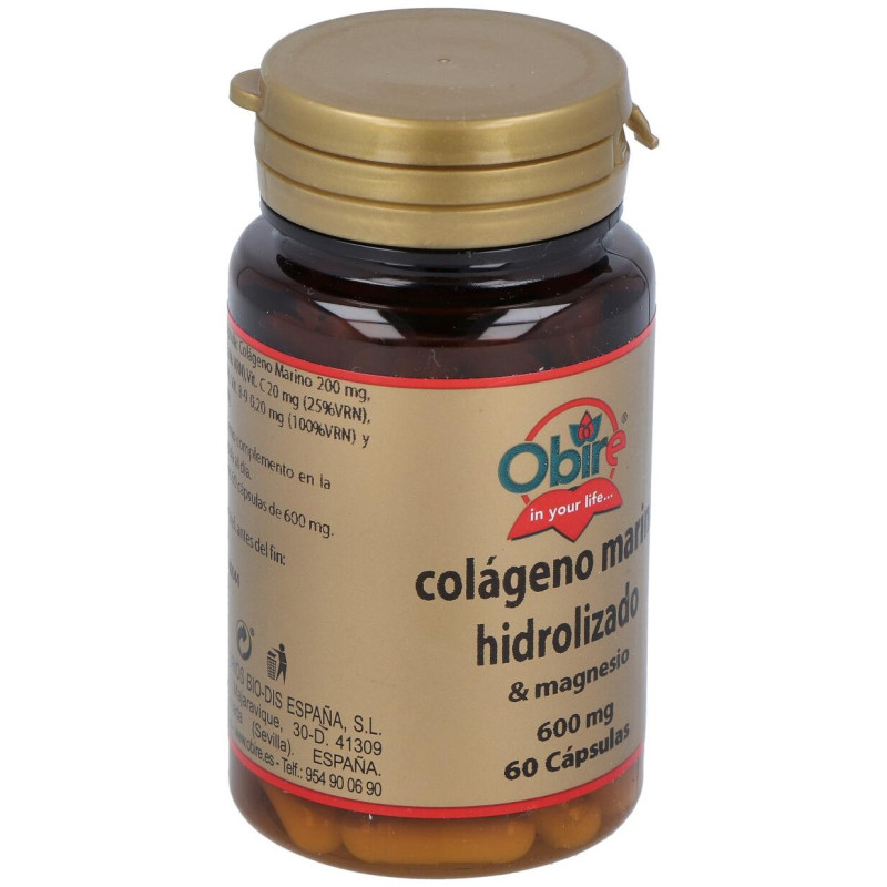 Colágeno Marino Hidrolizado + Magnesio 60cáps - Obire