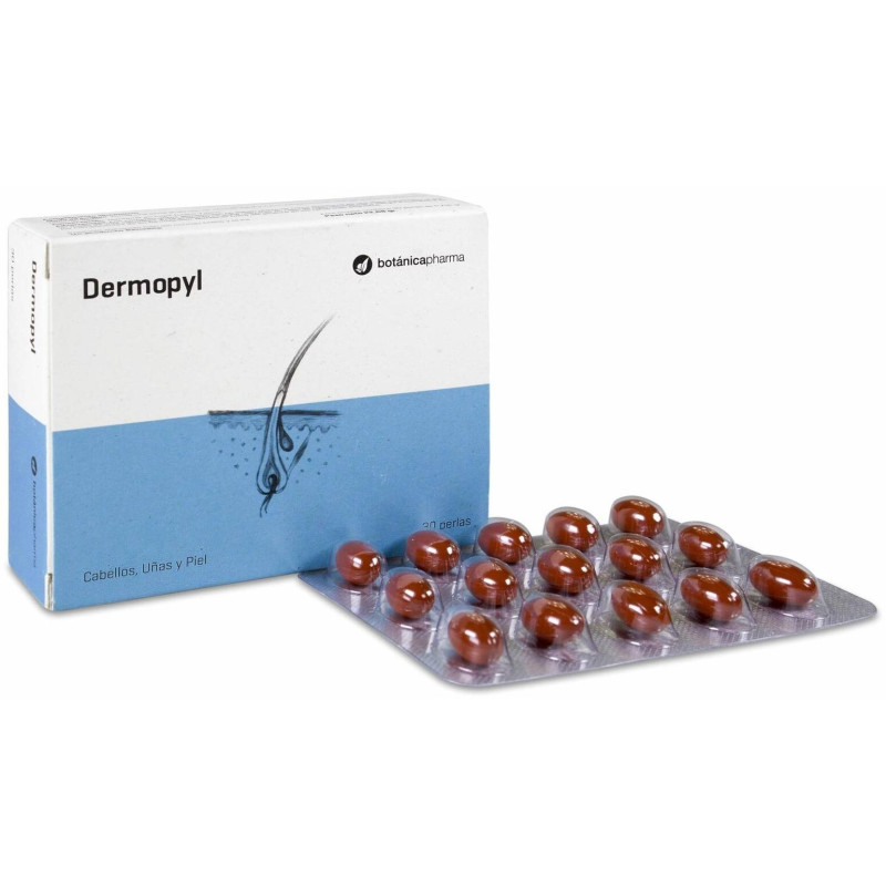 Botánicapharma Dermopyl Complex Cabello y Uñas, 30 Perlas - Botanicapharma