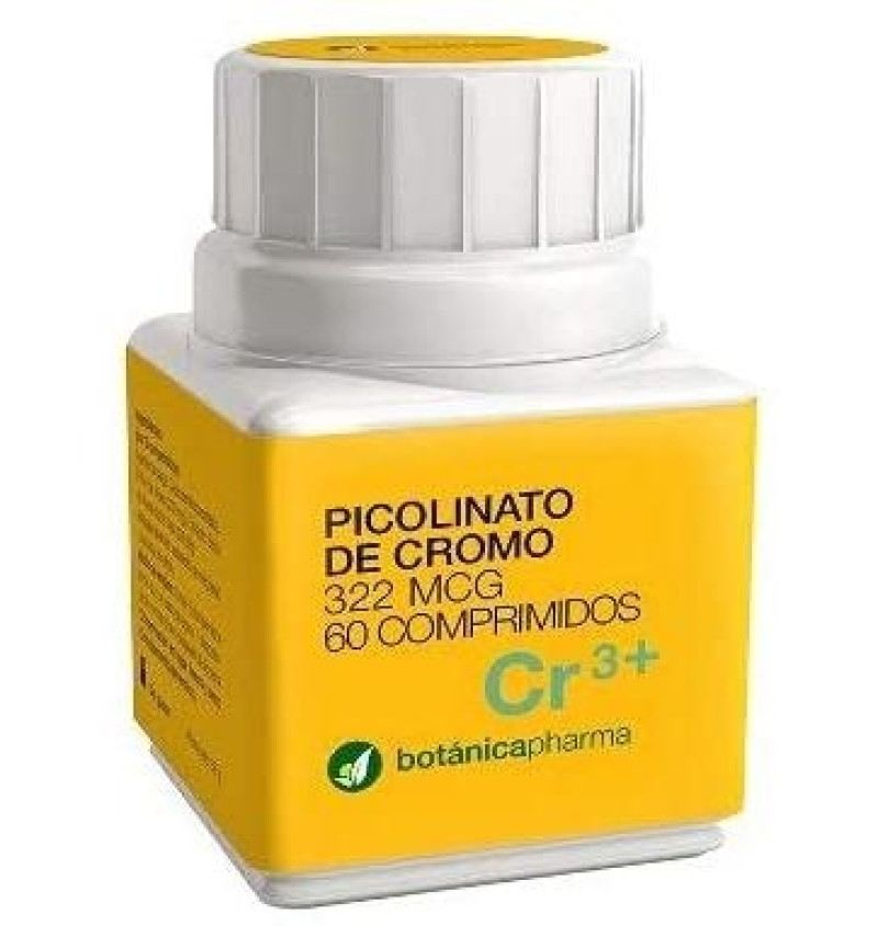 Picolinato de Cromo Botanicapharma (322 mg 60 Comprimidos) - Botanica Pharma