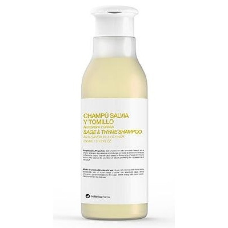 Botánica Pharma Champú Salvia Tomillo 250ml - Botanicapharma
