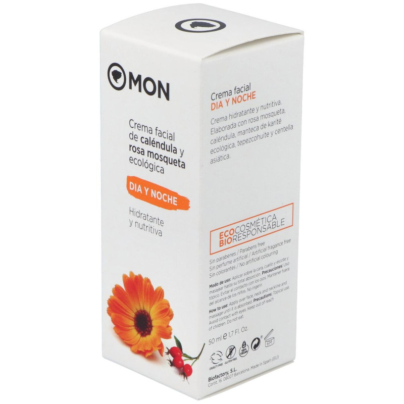 Crema Dia y Noche Calendula y Rosa Mosqueta 50ml - Mon Deconatur