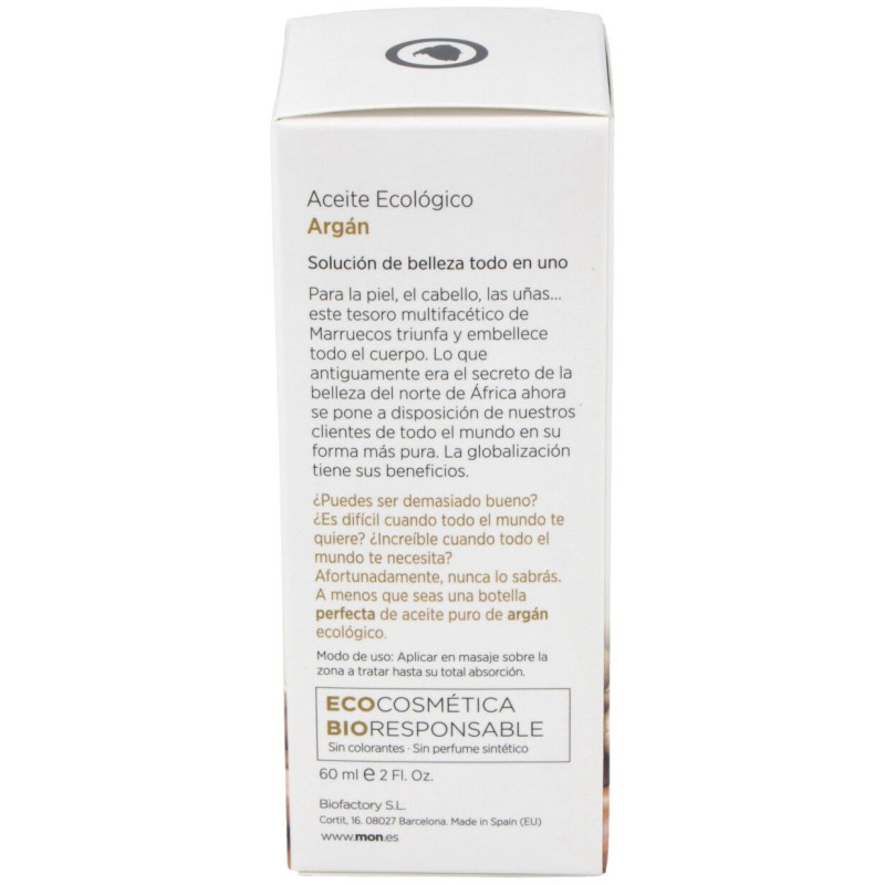 Aceite de Argan Eco 100% Puro 60ml - Mon Deconatur