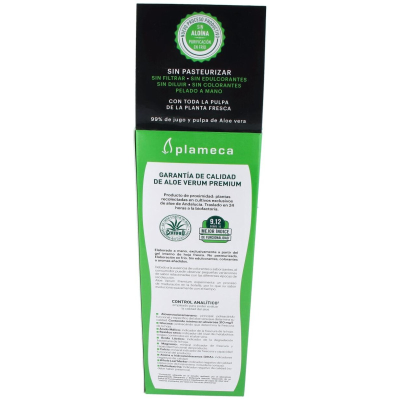 Aloe Verum Premium sin Aloina 1litro - Plameca