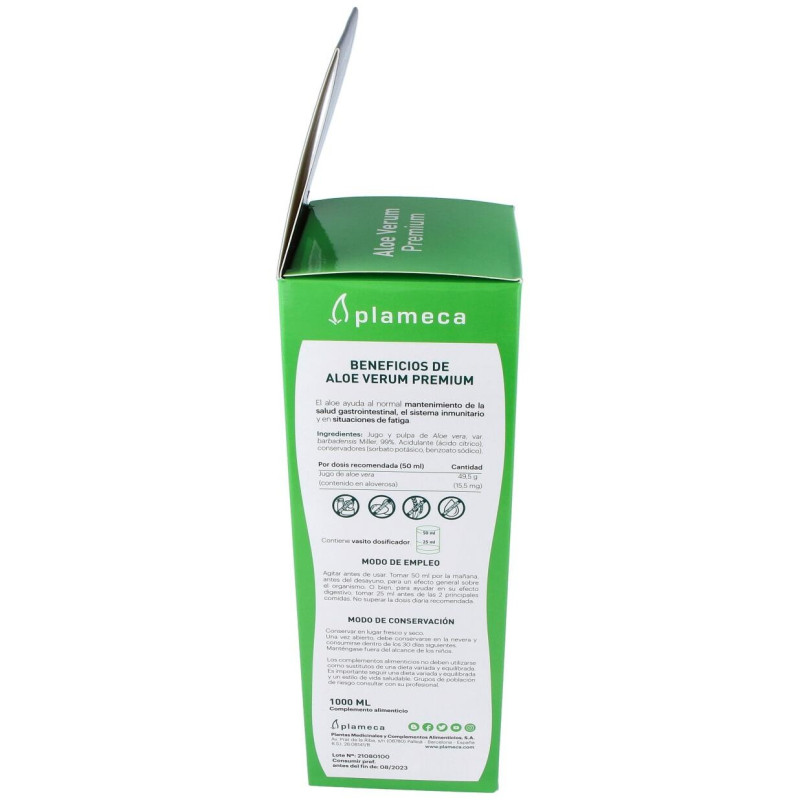 Aloe Verum Premium sin Aloina 1litro - Plameca