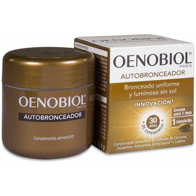 Autobronceador, 30 Cápsulas - Oenobiol