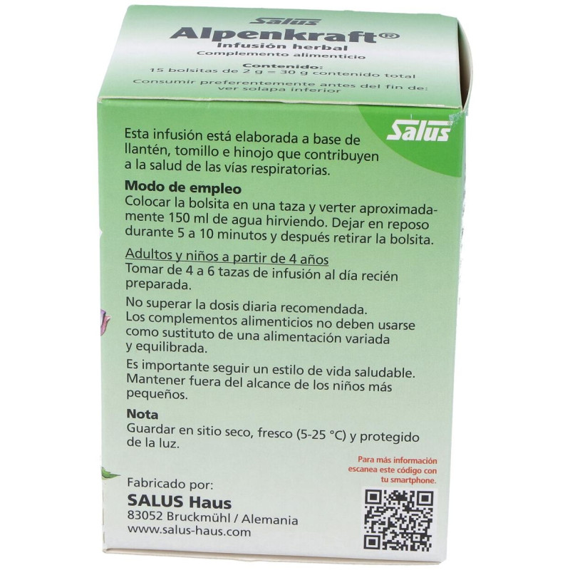 Floradix Alpenkraft 15 Sobres - Salus