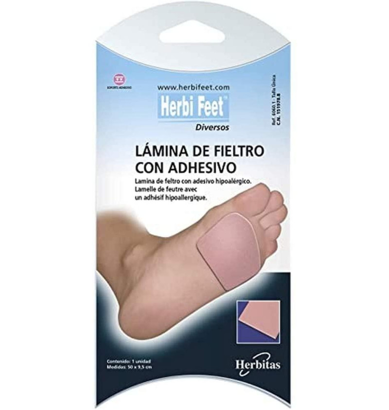 Herbi Feet Lamina de Fieltro con Adhesivo (50x 9 Cm) - Herbitas