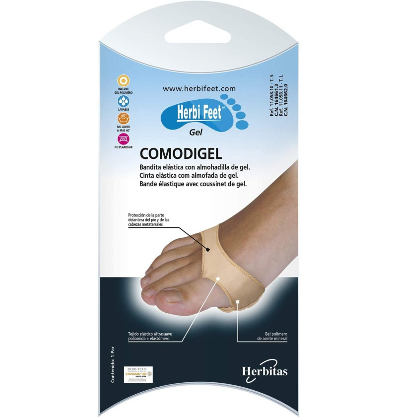 Banda con Almohadilla - Comodigel Herbi Feet (elastica T - S 2 U) - Herbitas