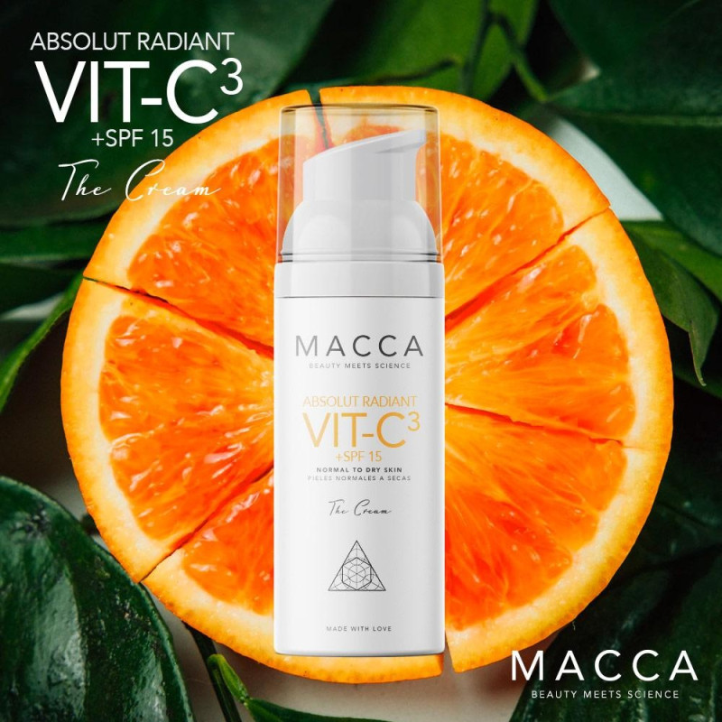 Absolut Radiant Vit - C3 Cream Spf15 Normal To Dry Skin 50ml - Macca