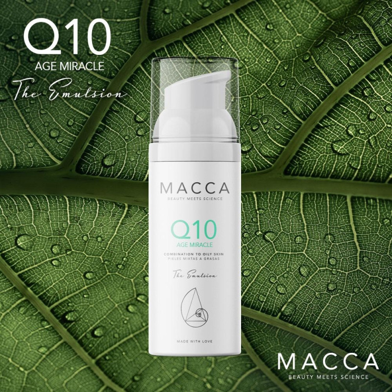 Q10 Age Miracle Emulsion Combination To Oily Skin 50ml - Macca