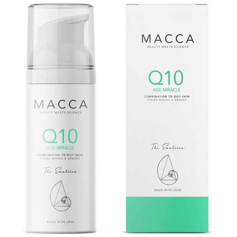 Q10 Age Miracle Emulsion Combination To Oily Skin 50ml - Macca