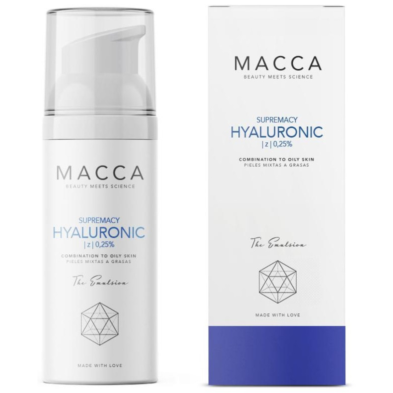 Supremacy Hyaluronic Z 025% Emulsion Combination To Oily Skin 50ml - Macca