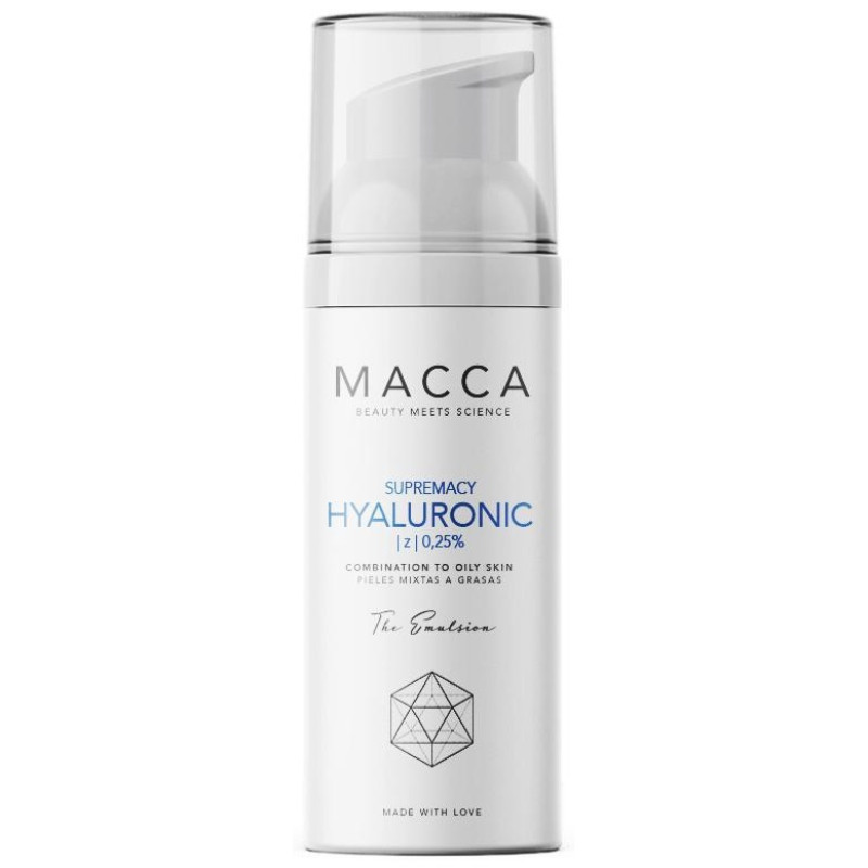 Supremacy Hyaluronic Z 025% Emulsion Combination To Oily Skin 50ml - Macca