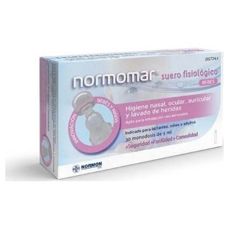 Suero Fisiológico Bebé 30 Ampollas - Normomar