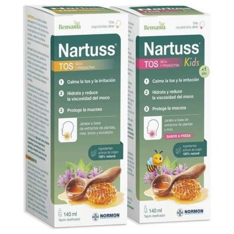 Normon Jarabe para Niños Bensania Nartuss Kids Tos Seca 150ml - Nartuss