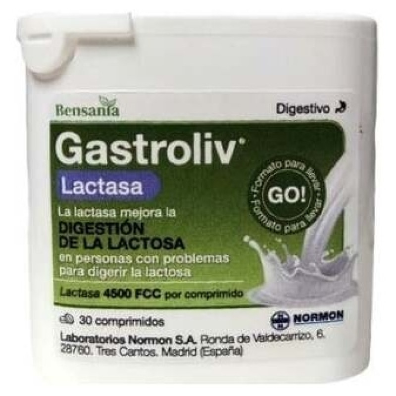 Normon Bensania Gastroliv Lactasa Forte 30 Comprimidos - Otras Marcas