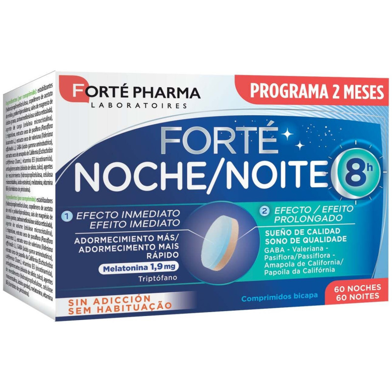 Forté Noche 8 H Adormecimiento Más Rápido 60 Comprimidos