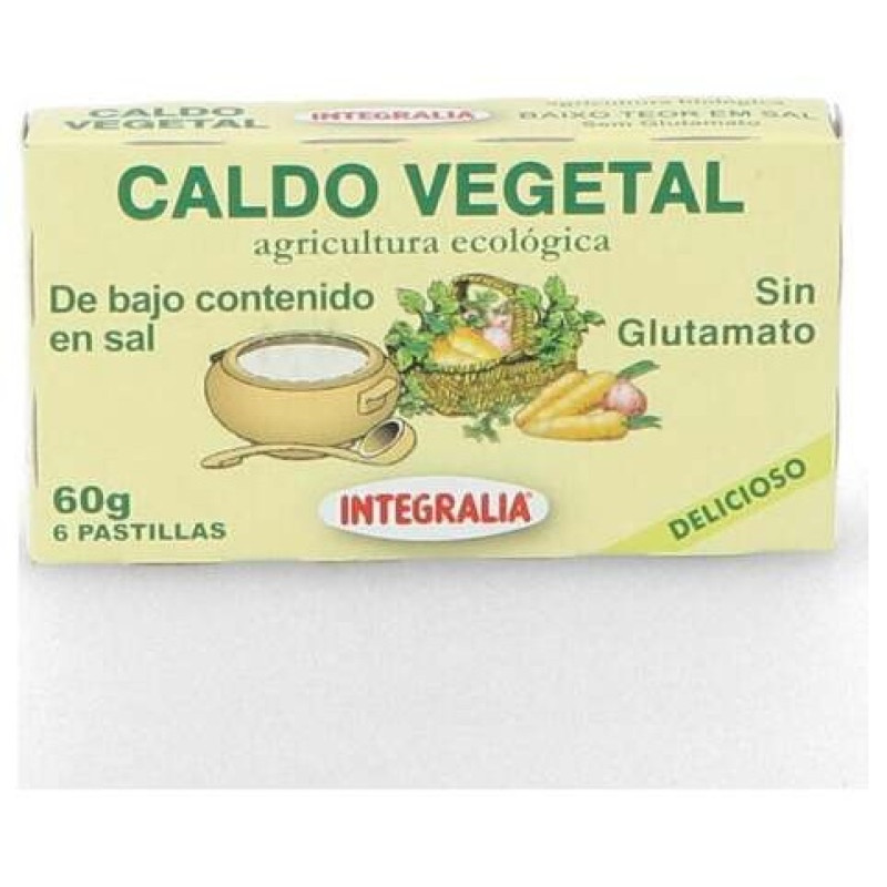 Caldo Vegetal Eco Bajo en Sal 60g - Integralia