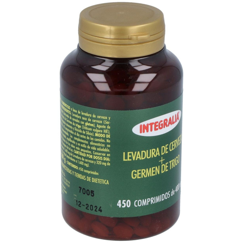 Integralia Levadura De Cerveza+Germen De Trigo 450Comp.