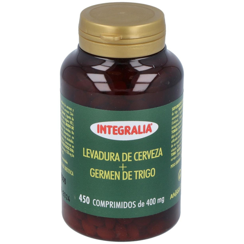 Integralia Levadura De Cerveza+Germen De Trigo 450Comp.