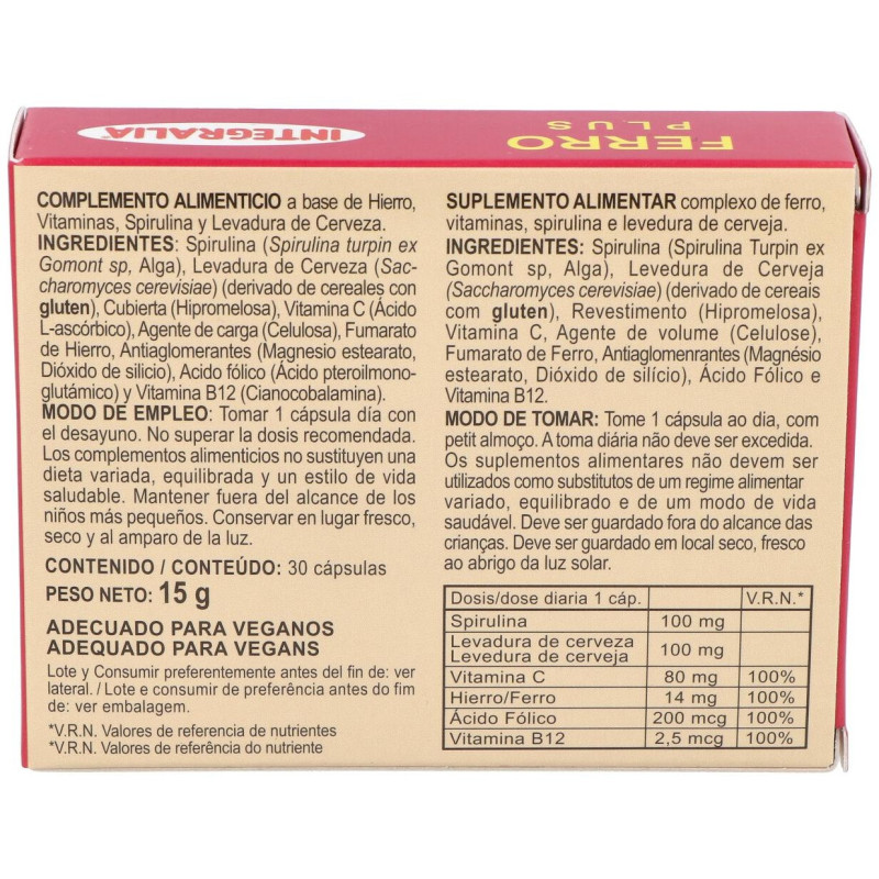 Integralia Hierro Plus 30Cap