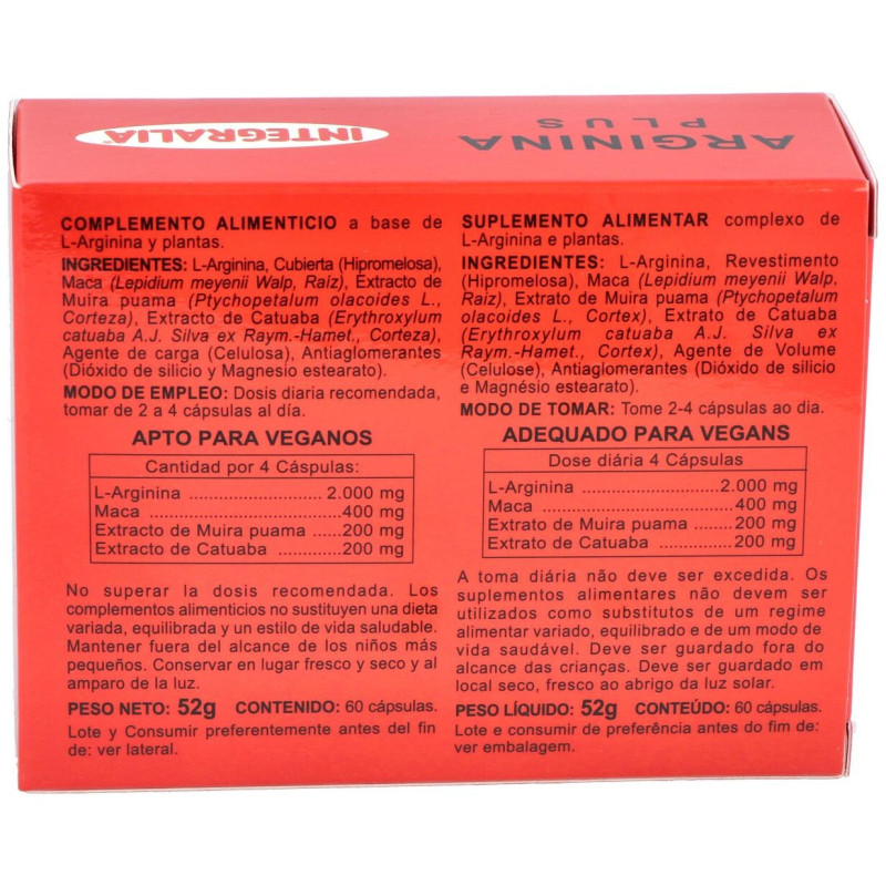 Arginina Plus 60caps - Integralia