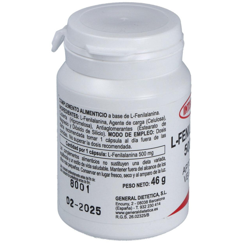 Integralia L-Fenilalanina 500Mg 50Caps