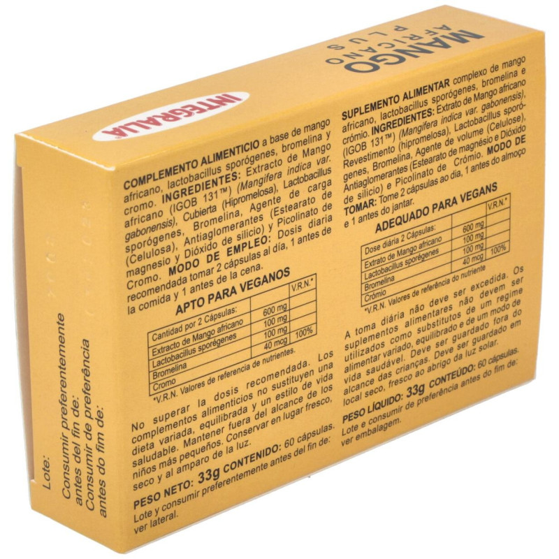 Integralia Mango Africano Plus 60Caps