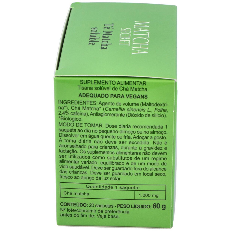 Té Matcha Ecologico Soluble Integralia 20 Sobres