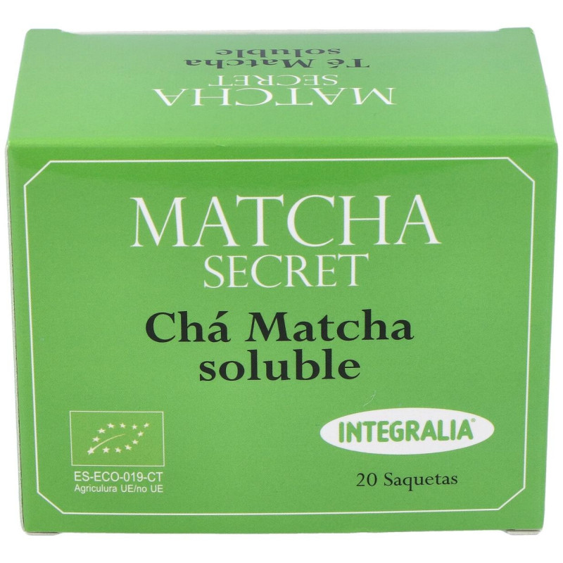 Té Matcha Ecologico Soluble Integralia 20 Sobres