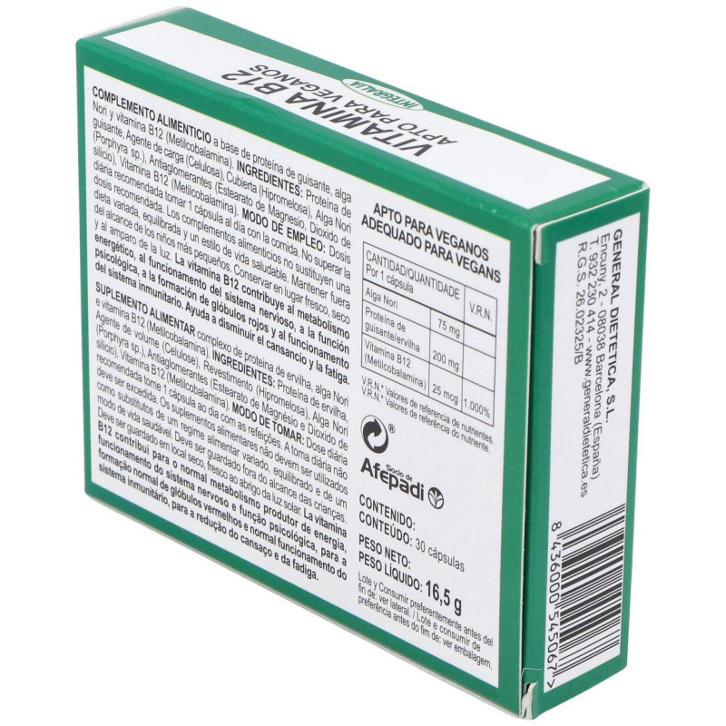 Vitamina B12 Integralia 30 Cápsulas - Integralia