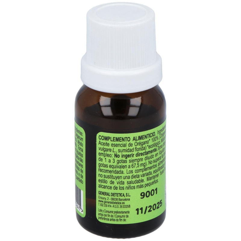 Oregano Aceite Esencial Eco 15ml - Integralia