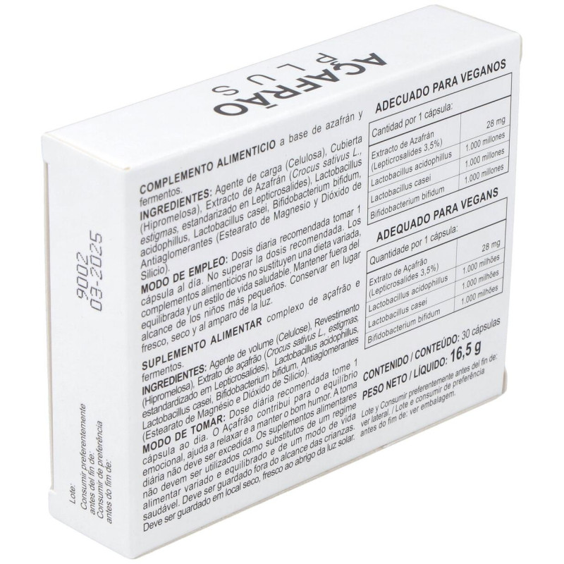 Azafran Plus 30Cap.