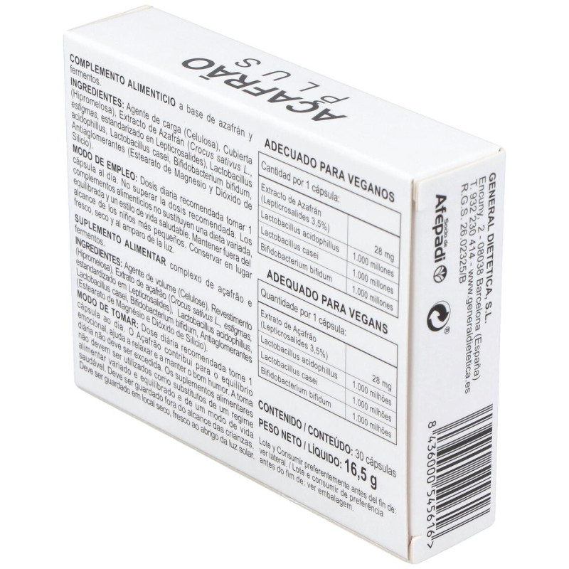 Azafran Plus 30Cap.