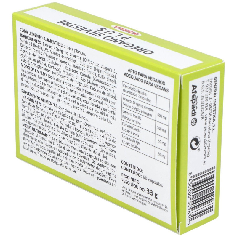 Oregano Silvestre Plus 60caps - Integralia