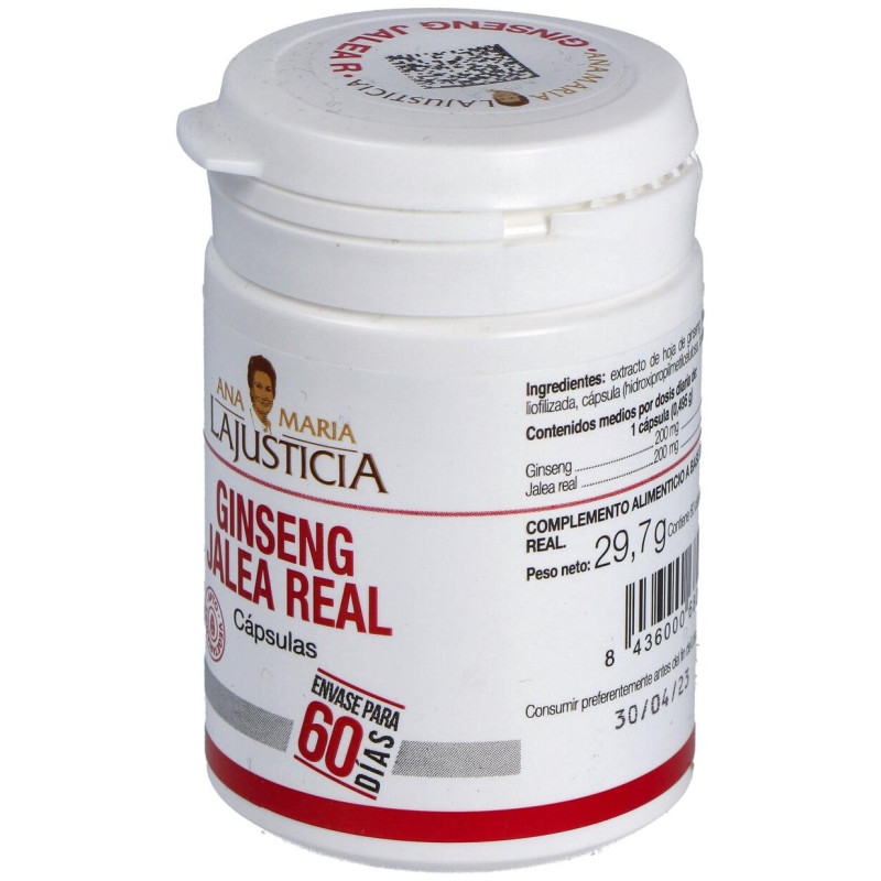 Ginseng con Jalea Real 60caps - Ana Maria Lajusticia