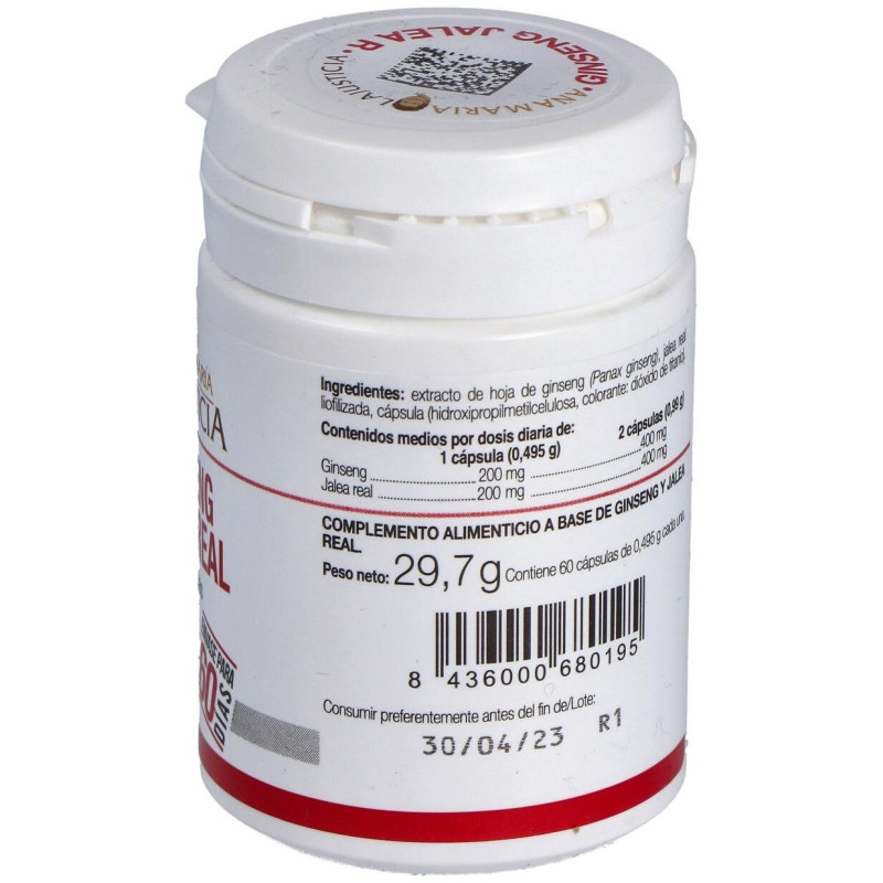 Ginseng con Jalea Real 60caps - Ana Maria Lajusticia