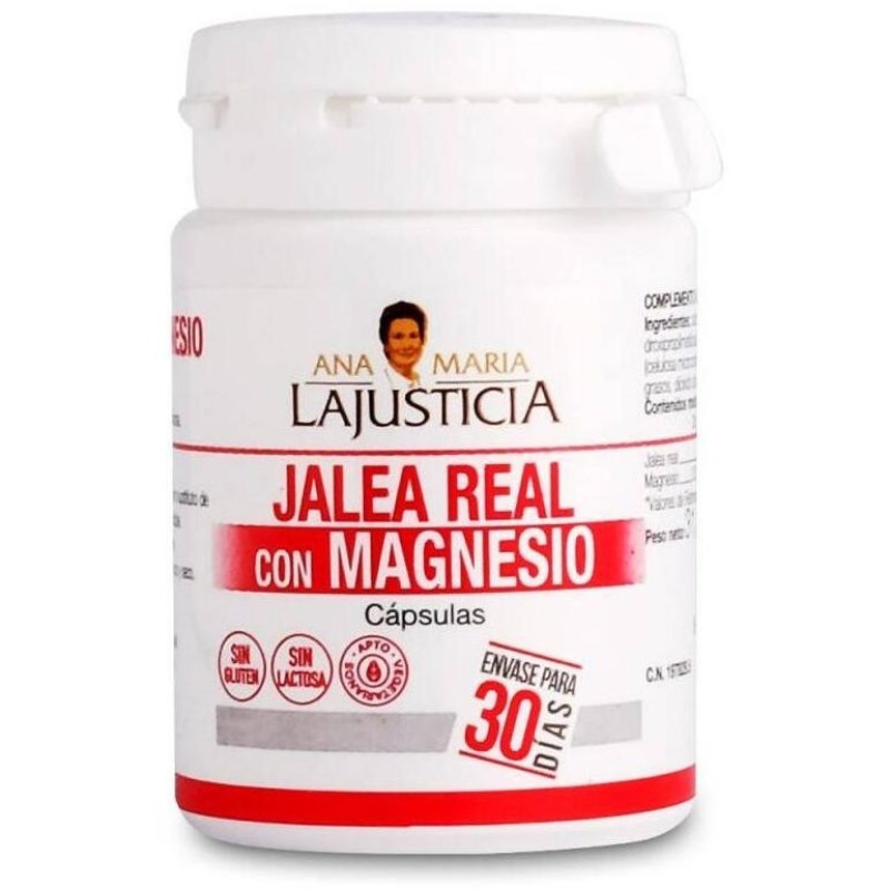 Ana María Lajusticia Jalea Real con Magnesio, 60 Cápsulas - Ana Maria Lajusticia